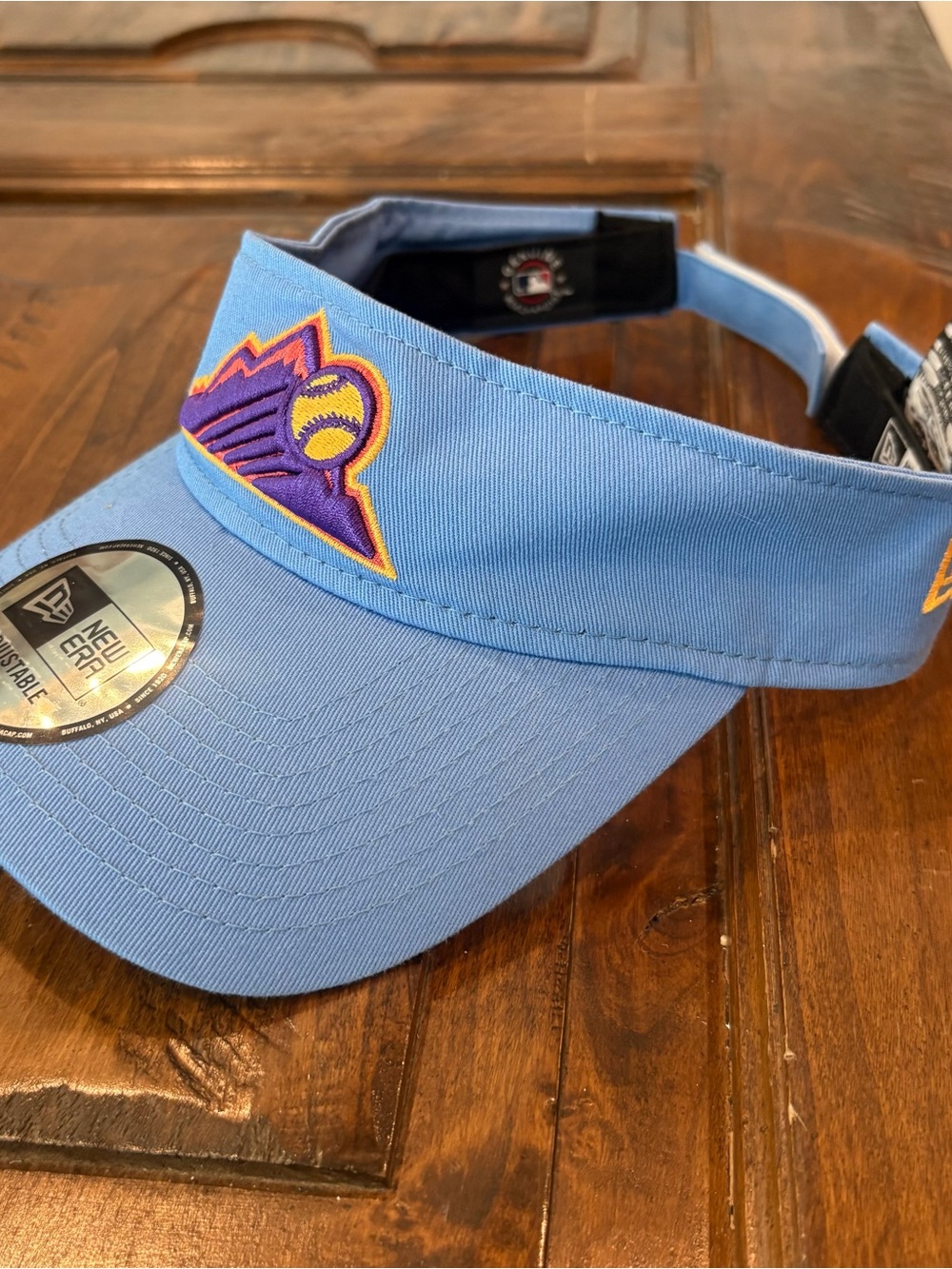 Colorado Rockies MLB City Connect New Era Adjustable Visor Hat Baby Blue